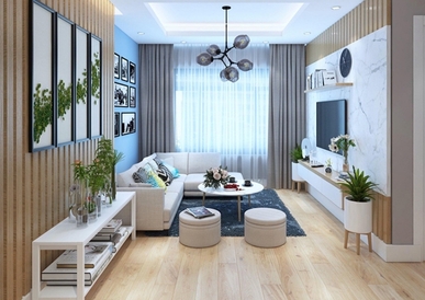 Thi công nội thất chung cư Phú Giáo