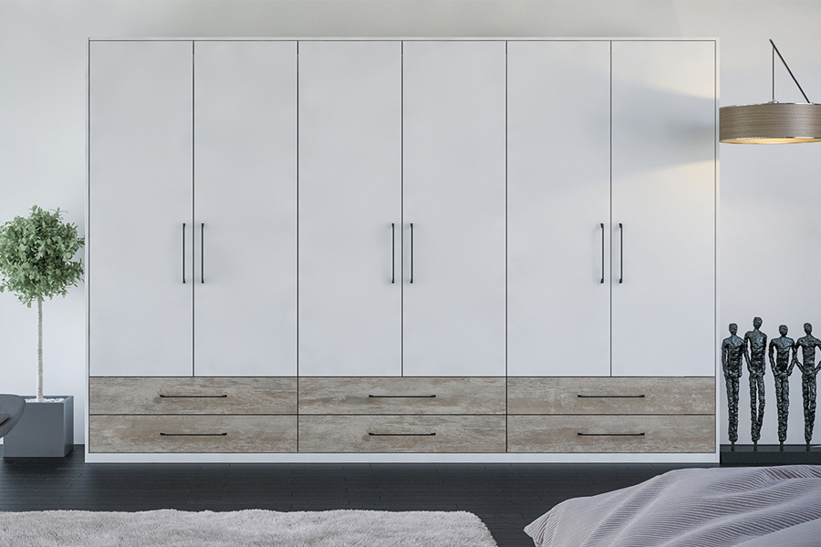 Mẫu tủ quần áo 6 cánh hiện đại 070