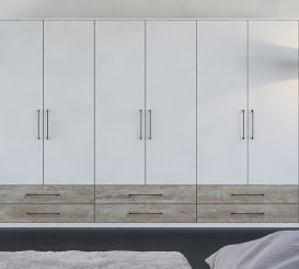 Mẫu tủ quần áo 6 cánh hiện đại 070