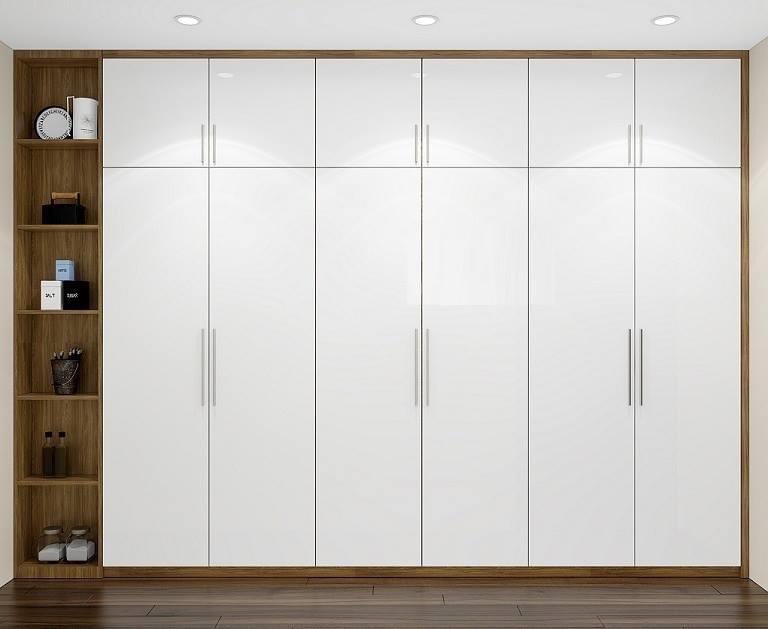 Mẫu tủ quần áo 6 cánh hiện đại 071