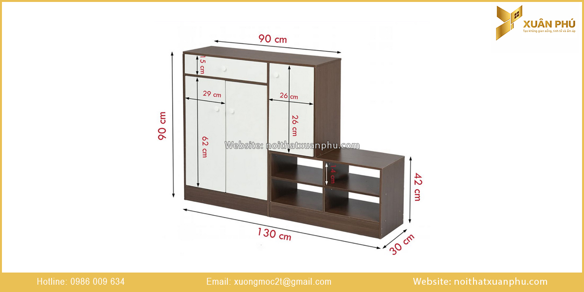 Thông số kệ giày