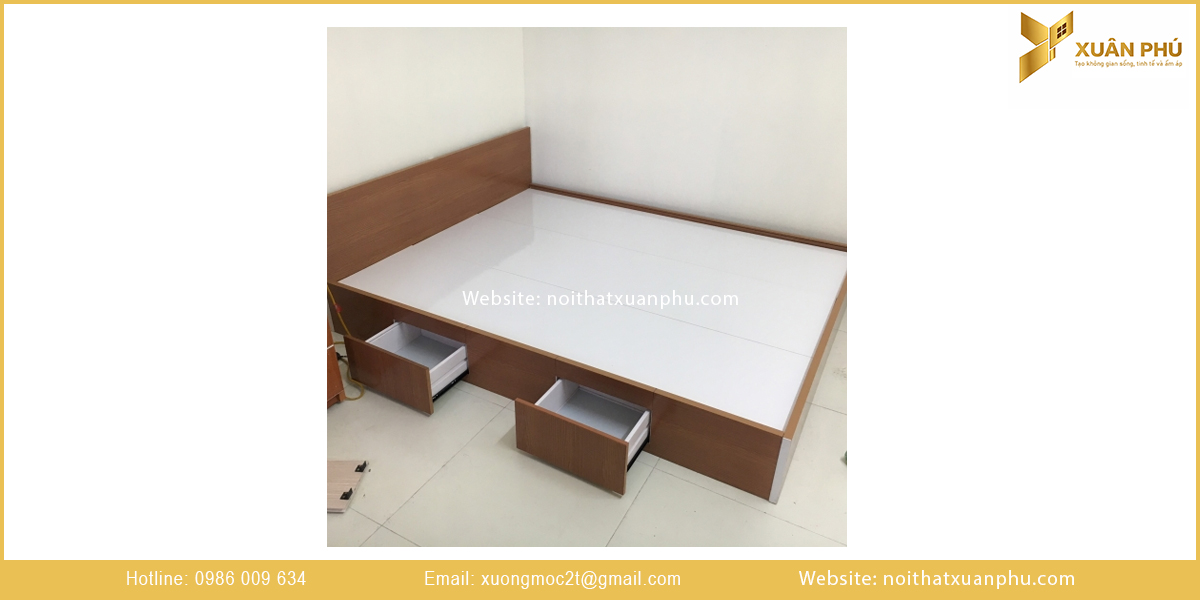 Mẫu giường ngủ có ngăn kéo