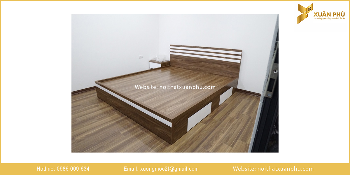 Mẫu giường ngủ có ngăn kéo