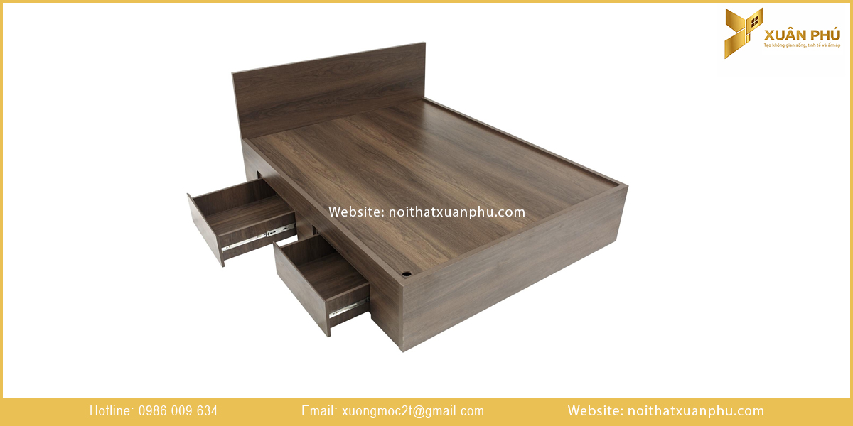 Mẫu giường ngủ có ngăn kéo