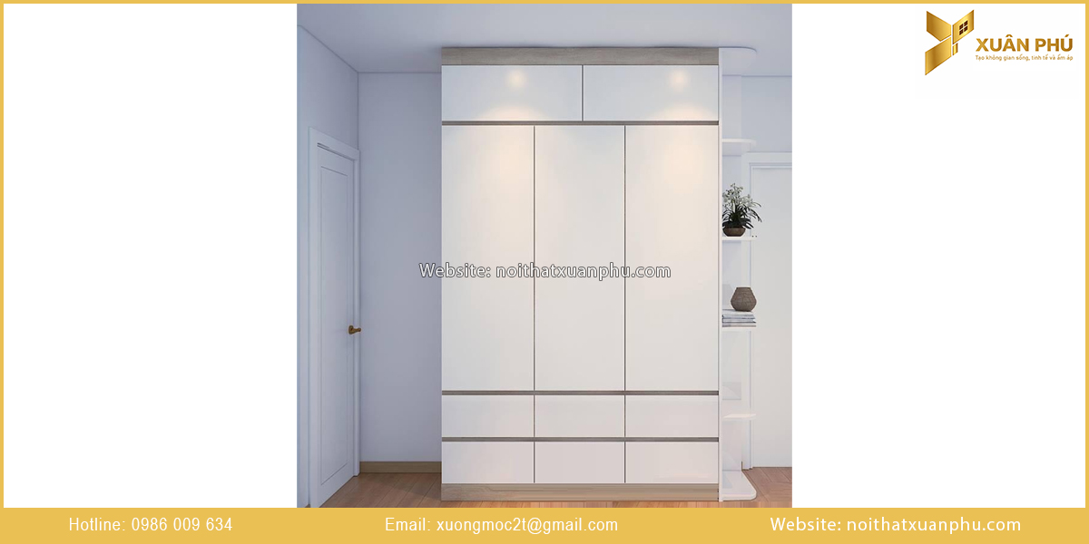 Thông số tủ quần áo 3 cánh
